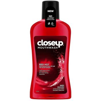 Closeup Red Hot Antibacterial Mouthwash 500ml
