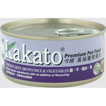 Kakato 170g Chicken Beef&Veg 雞牛糙米菜