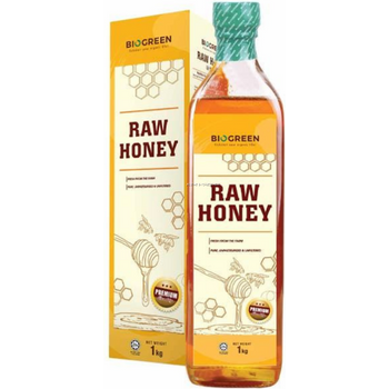 Biogreen Organic Raw Honey 1Kg