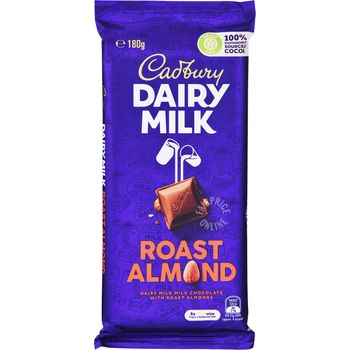 Cadbury Dairy Milk Chocolate Bar Roast Almond