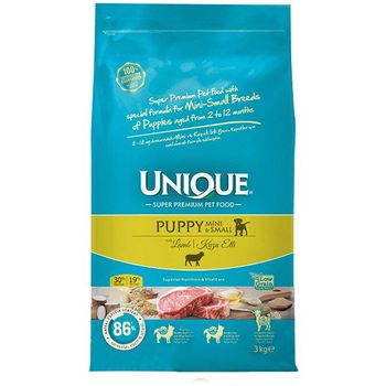 Unique Mini And Small Breed Puppy Food Lamb Meat 3kg