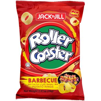Jack 'n Jill Roller Coaster Potato Rings Barbecue 70g