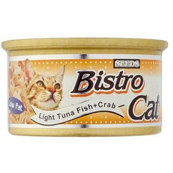 Bistro Cat Canned Food Light Tuna Fish And Crab 80g