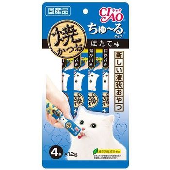 Ciao Inaba-yaki Bonito Churu Type Scallop Flavor 12g X 4 Cat Food Ciao Churu