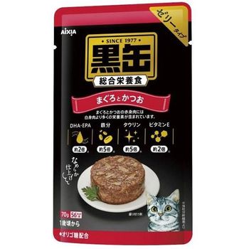 Aixia Black Can Pouch Tuna And Bonito 70g