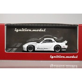 Ignition Model Rocket Bunny RX-7 FD3S White Diecast Car