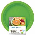 Preserve Reusable Plates Apple Green 7'' Inches 10 Dishes