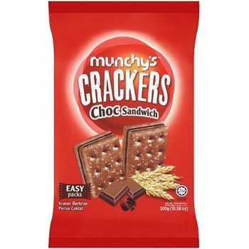 Munchy's Chocolate Sandwich Cracker 300g