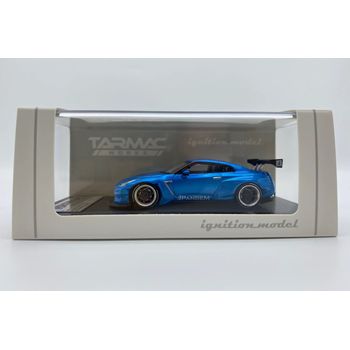 Tarmac Works Ignition Model Pandem R35 GT-R Blue Metallic 1/64