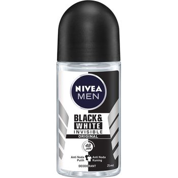 Nivea Men Deodorant Roll On Invisible Black and White 25ml