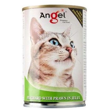 Angel Cat Canned Food Pilchard With Prawn In Jelly 400g