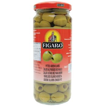 Figaro Green Pitted Olives 340g