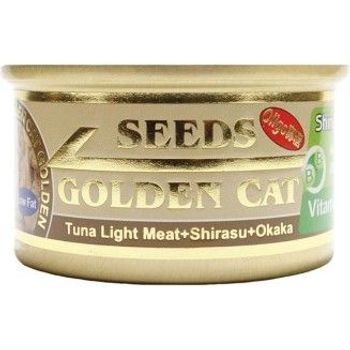 Seeds Golden Cat Canned Food Tuna Light Meat Shirasu And Okaka 80g