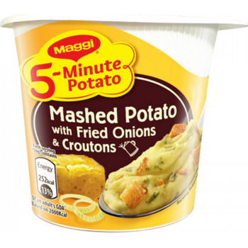 Maggi 5-Minute Cup Mashed Potato Fried Onions Croutons