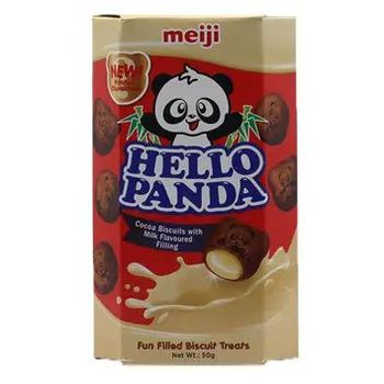 Meiji Hello Panda Milk Flavour Filling Biscuits 50g