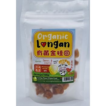 Joyful Cow Longan Premium Grade AAA Organic 100g