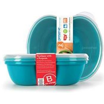 Preserve Food Storage Container Set Of 2 Aqua Blue