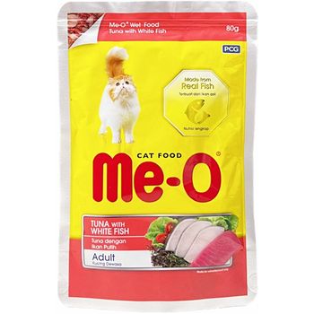 Me-O Pouch Adult Tuna With White Fish 80g