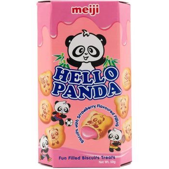 Meiji Hello Panda Biscuits Strawberry 50g