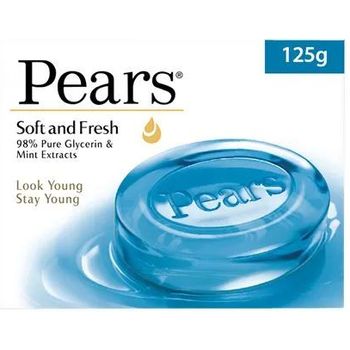 Pears Soft And Fresh Glycerine And Mint Extracts Soap Bar 125g