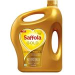 Saffola Gold Refined Cooking Oil  Blend Of Rice Bran and Corn Oil 5L