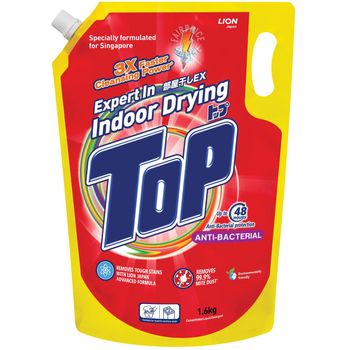 TOP LIQUID DETERGENT ANTI-BACTERIAL REFILL 1.6KG