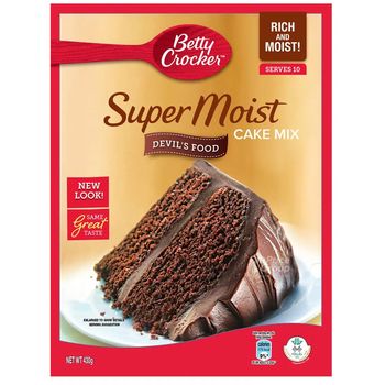 Betty Crocker Super Moist Cake Mix Devils Food 430g-