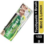 Dabur Herbal Mint Lemon Ntense Fresh Natural Gel Toothpaste