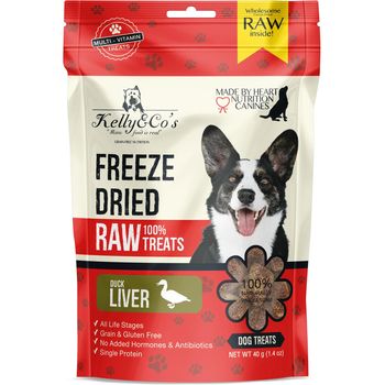 Kelly and Co's Single Ingredient Freeze dried Duck Liver for Dog 40g