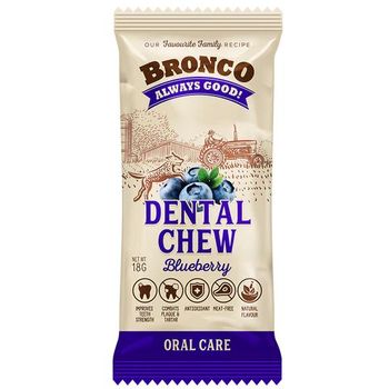 Bronco Dog Dental Chew Bluberry 18g