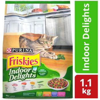 Friskies Delish Cat Dry Food Indoor Delights 1.1kg