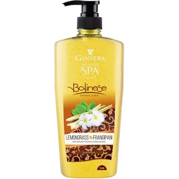 Ginvera World Spa Balinese Lemongrass And Frangipani Shower Scrub 750ml