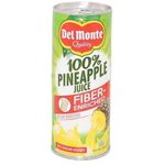 Del Monte Fiber Enriched 100% Pineapple Juice 220ml