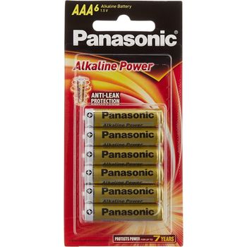 Panasonic Alkaine Power AAA Battery LR03RTB 6B