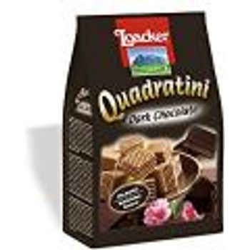 Loacker Quadratini Crispy Wafers Dark Chocolate 250g