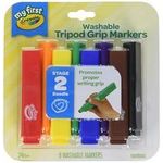 Crayola My First Washable Tripod Markers for Toddlers 8ct
