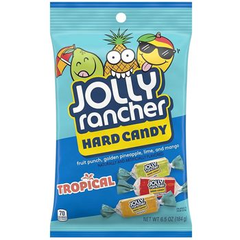 Jolly Rancher Tropical Fruit Flavored Hard Candy Bag 184g
