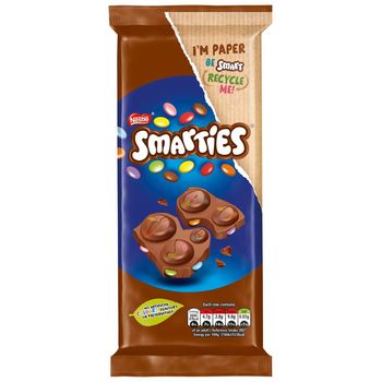 Smarties Milk Chocolate Sharing Bar 90g