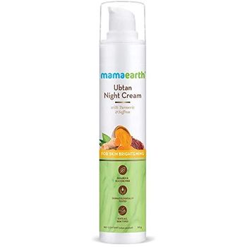 Mamaearth Ubtan Night Cream For Glowing Skin With Turmeric And Saffron 50g