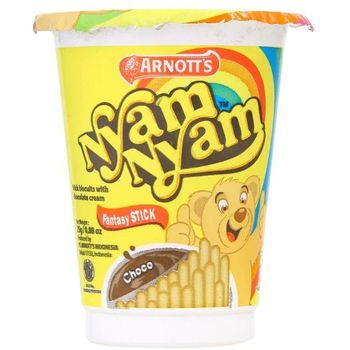 Arnott's Nyam Nyam Fantasy Chocolate Stick Biscuits 25g