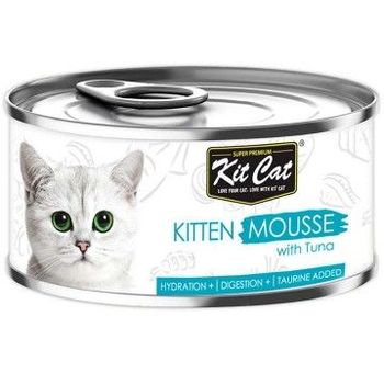 Kit Cat Canned Food Mousse With Tuna For Kitten 80g