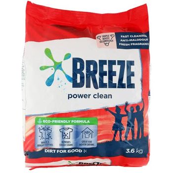 Breeze Powder Detergent Power Clean 3.6kg