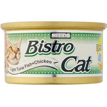 Bistro Cat Canned Food Light Tuna Fish And Chicken 80g