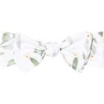 Copper Pearl Baby Knit Headband Bow Fern