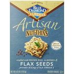 Blue Diamond Cracker Nut Thins Flaxseed 4.25 Ounce