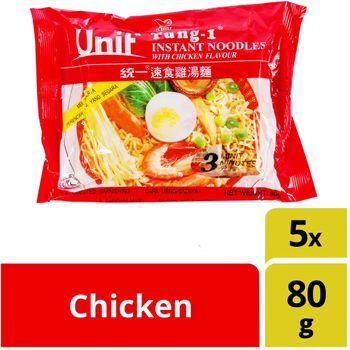 Unif Tung 1 Instant Noodles Packet Chicken 5 x 80g