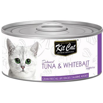 Kit Cat Toppers Tuna & Whitebait Wet Food For Cats 80g