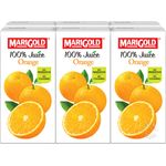 Marigold 100 Percent Packet Juice Orange 6 x 200ml
