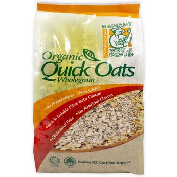 Radiant Organic Quick Oats 500g