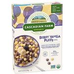 Cascadian Farm Organic Berry Vanilla Puffs Cereal 290g Box